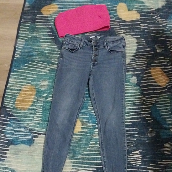 Old Navy Women's Medium Blue Skinny Jeans - Picture 1 of 4